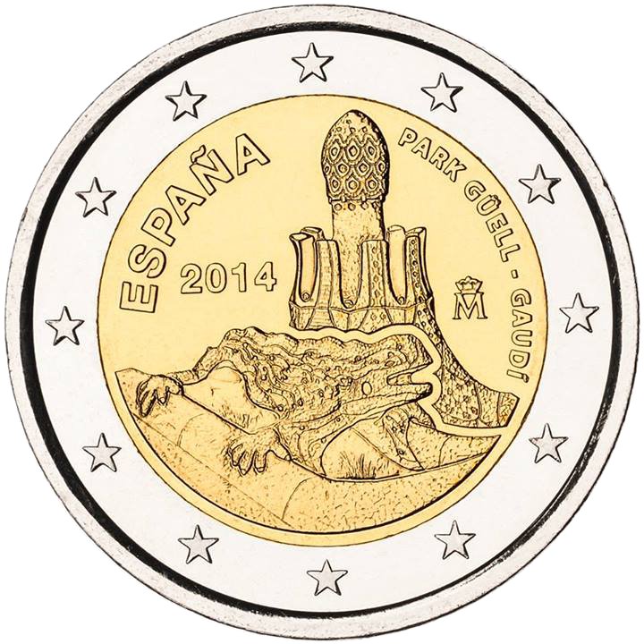 Pièce De 2 Euros Espagne 2014 Valeur